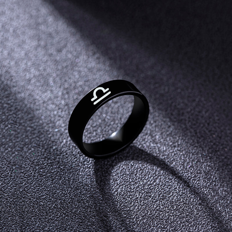 Black Star Sign Ring