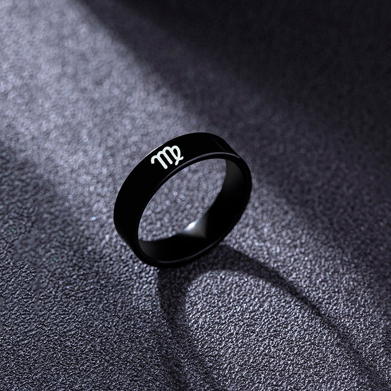 Black Star Sign Ring