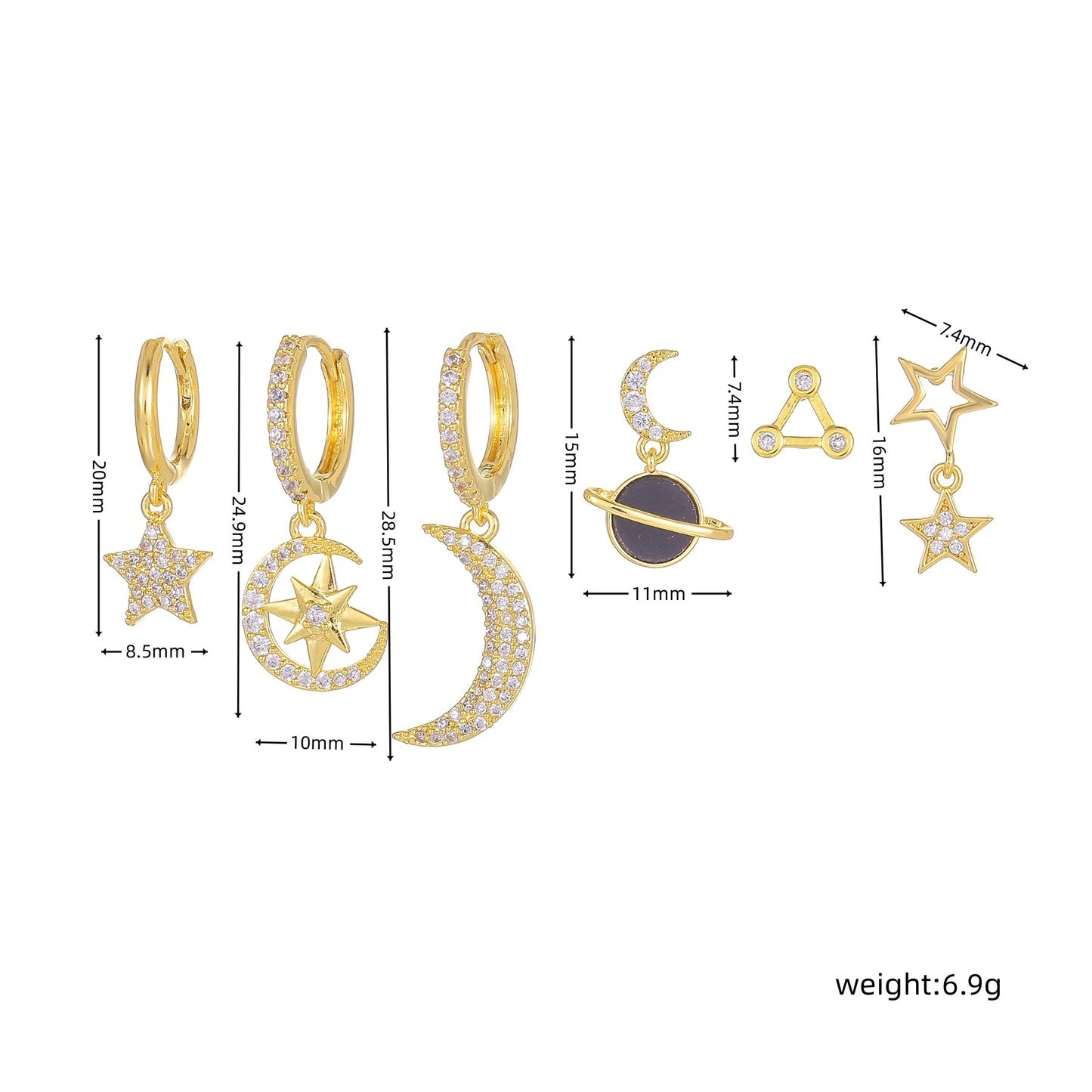 Multi Set Earrings