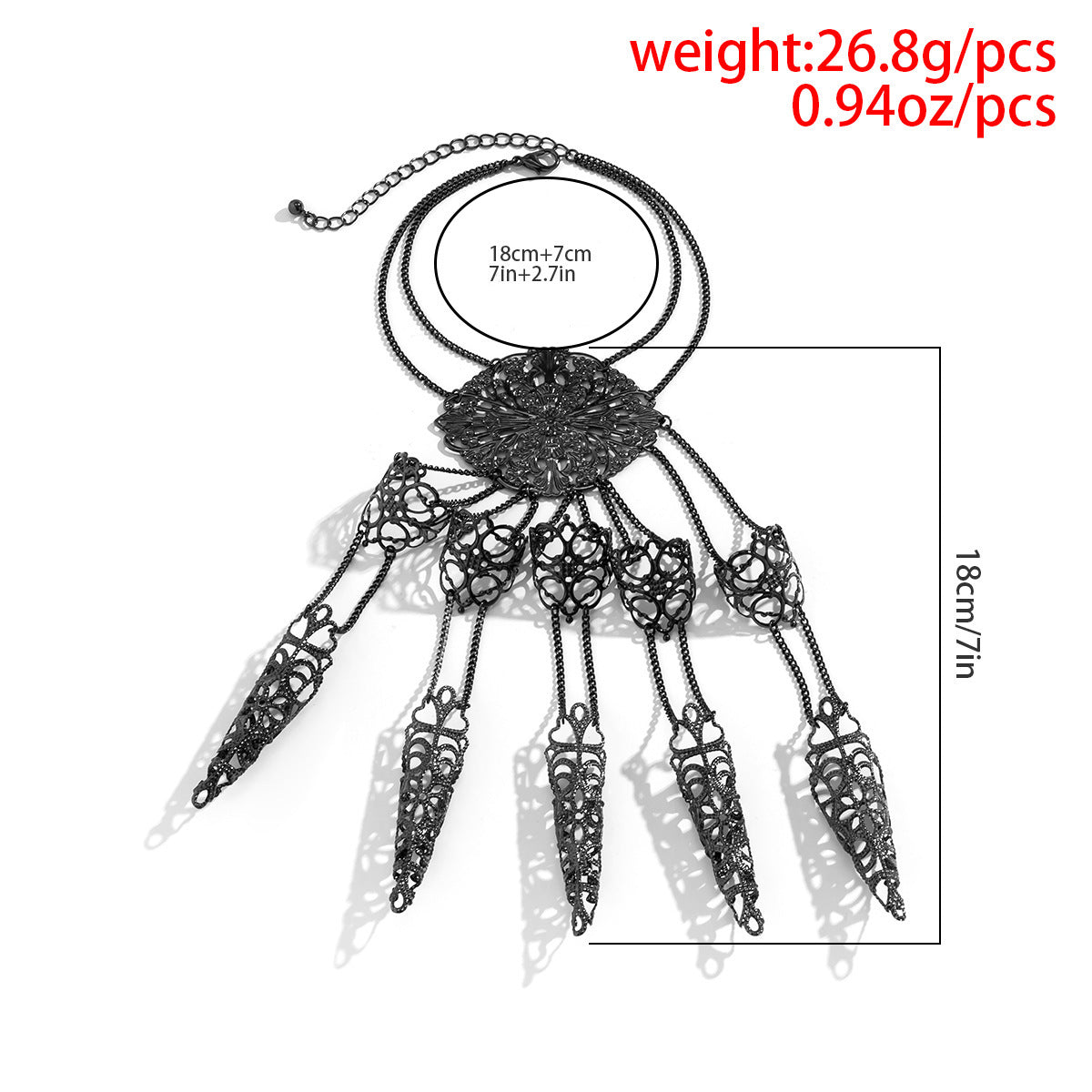 Taper Tassel Nail Hand Chain