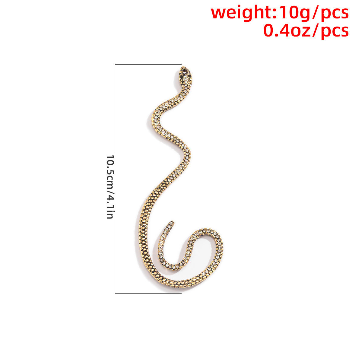 Three-dimensional Snake Ear Cuffs