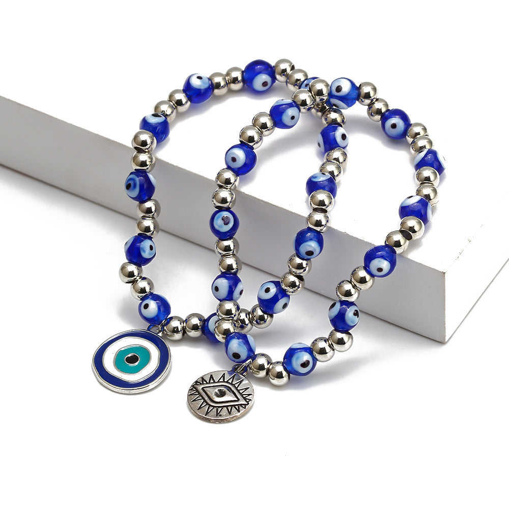 Evil Eye Beads & Hand Of Fatima Bracelet