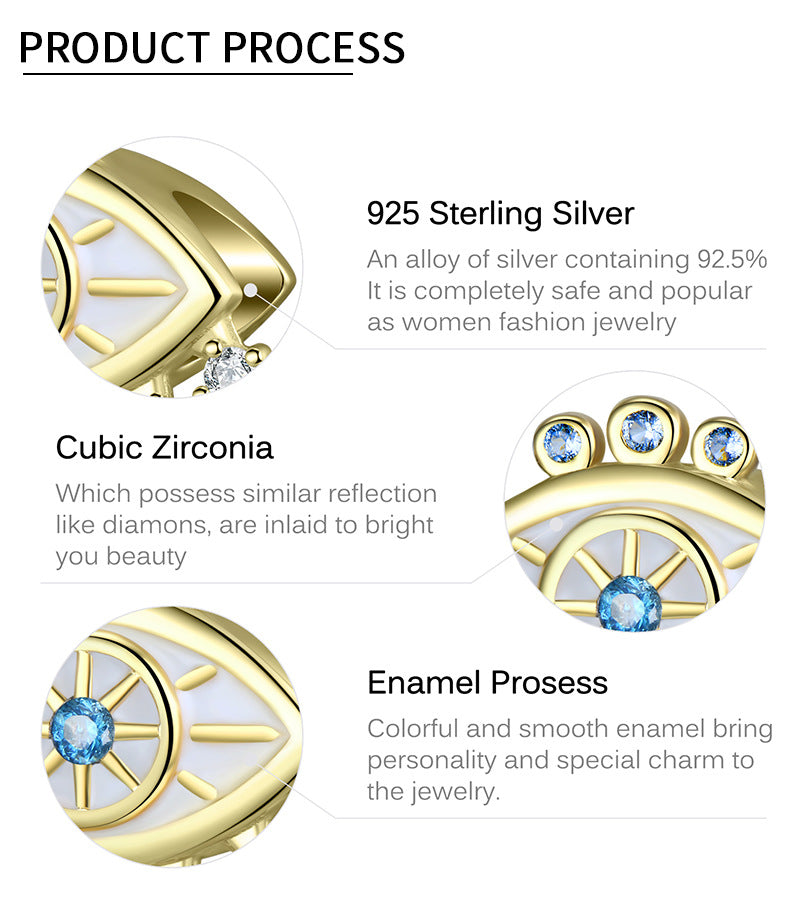Evil Eye Sterling Silver Pendant