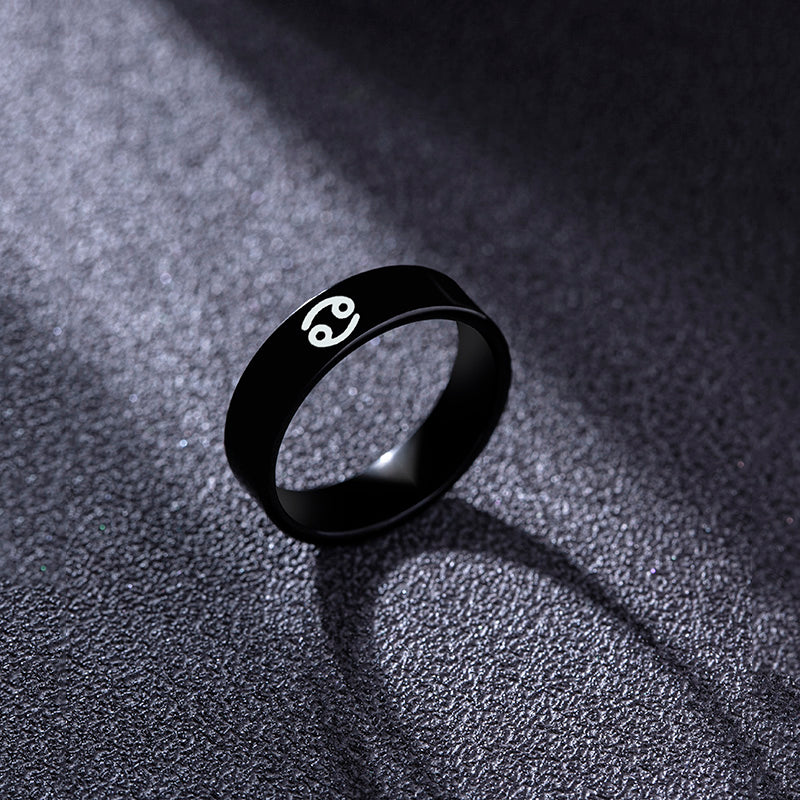 Black Star Sign Ring