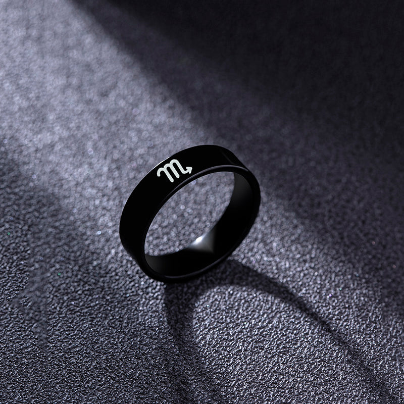 Black Star Sign Ring
