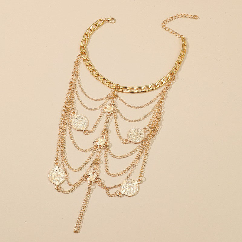 Multi Layer Chain Anklet