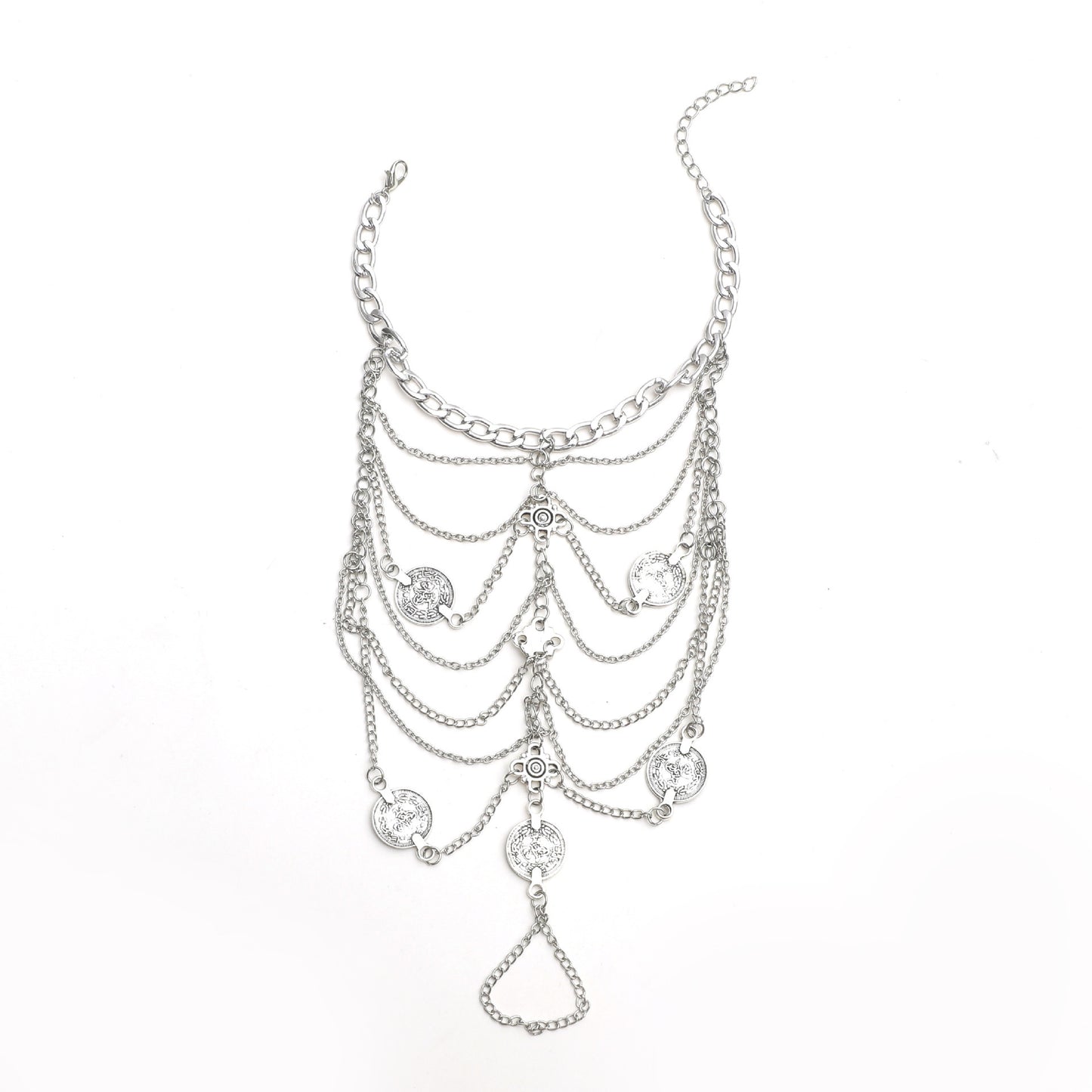 Multi Layer Chain Anklet