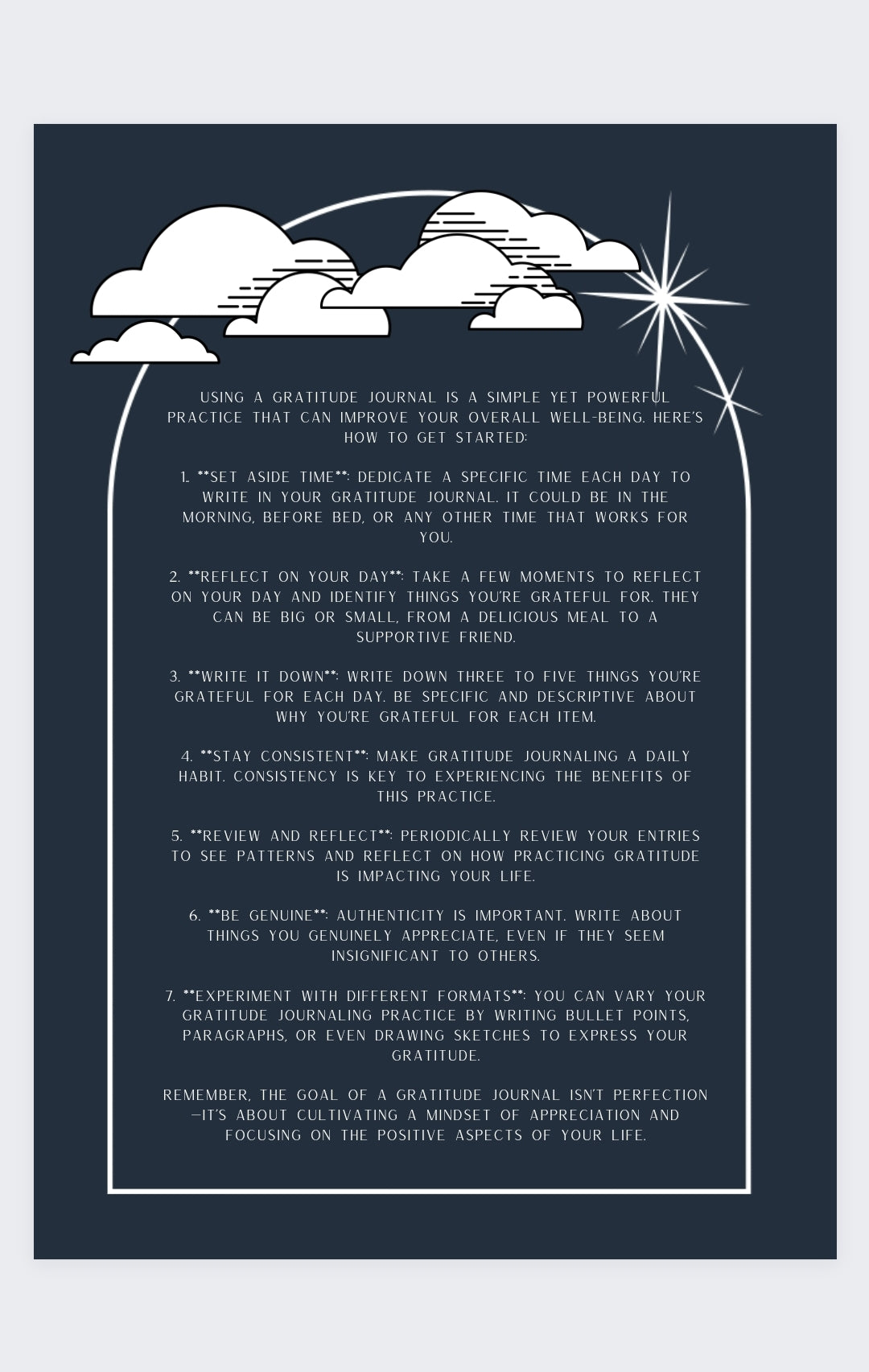 Printable Daily Gratitude Journal
