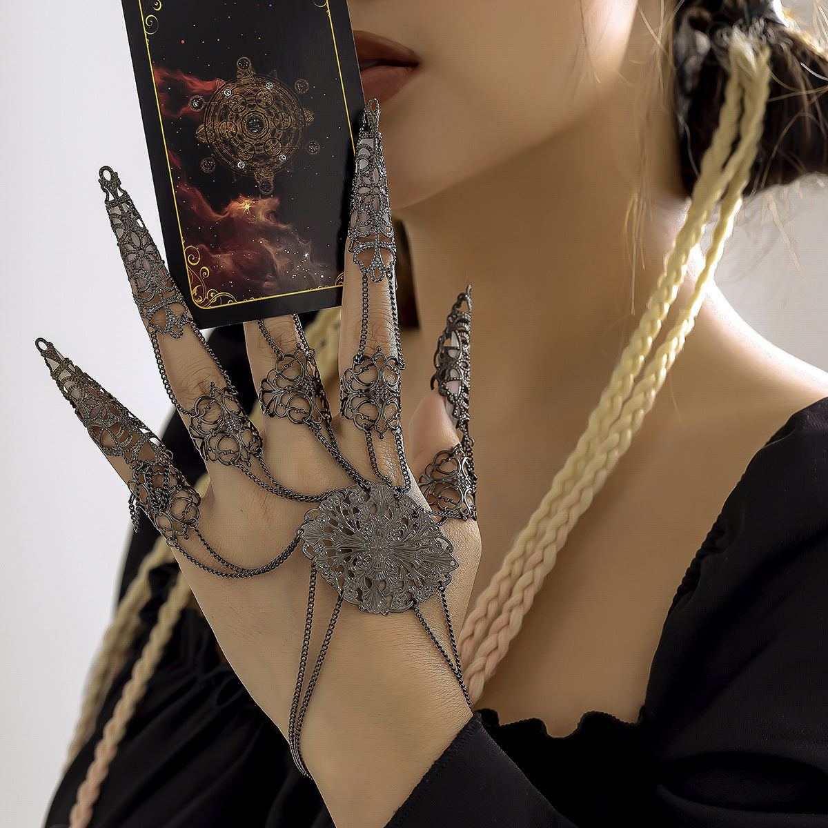 Taper Tassel Nail Hand Chain