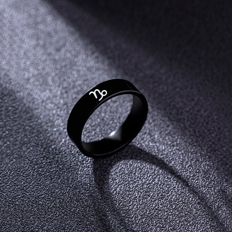 Black Star Sign Ring