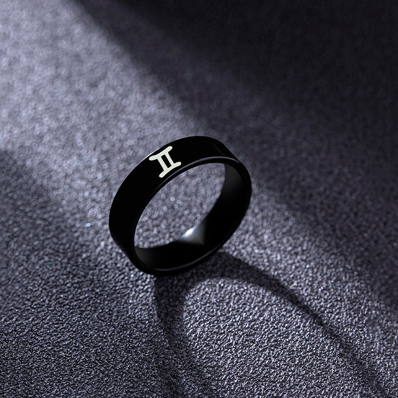 Black Star Sign Ring