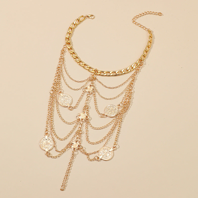Multi Layer Chain Anklet