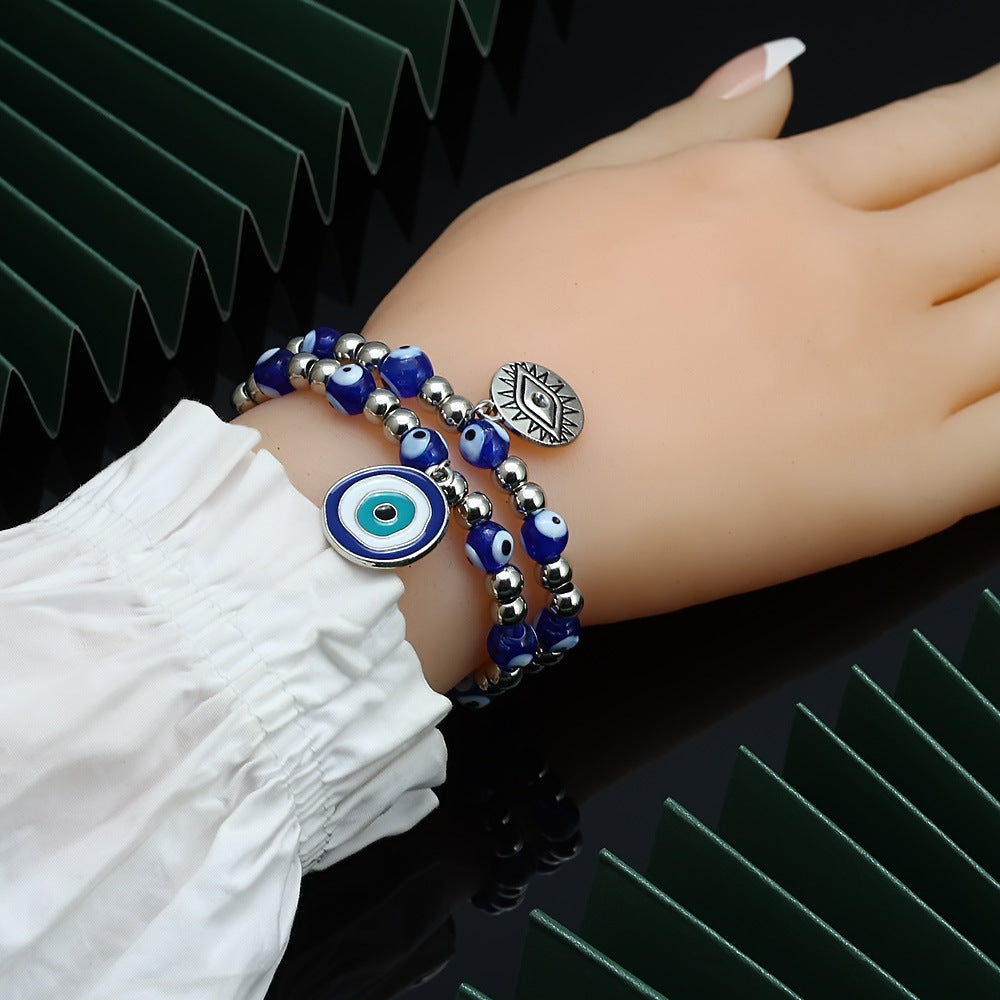Evil Eye Beads & Hand Of Fatima Bracelet