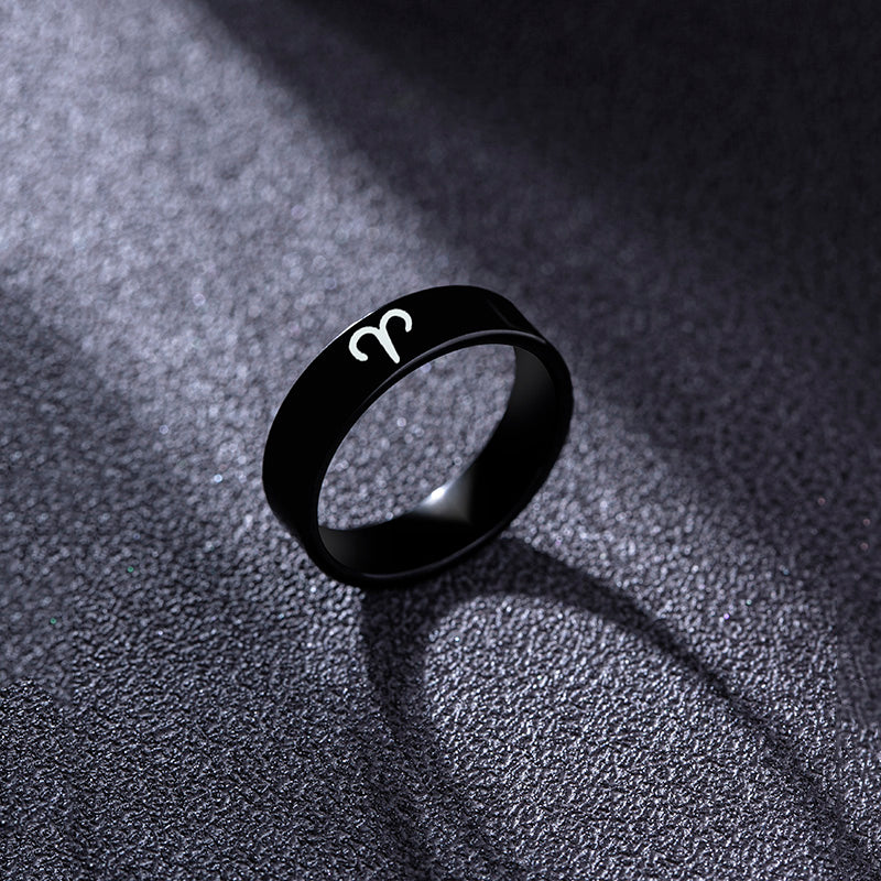 Black Star Sign Ring
