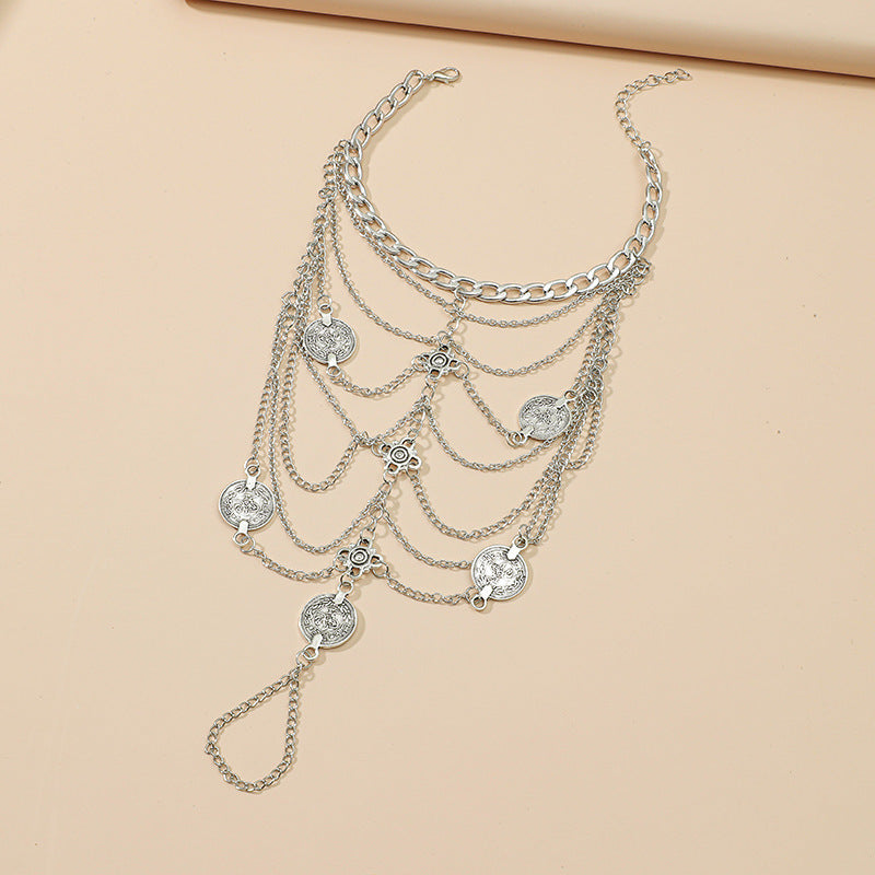 Multi Layer Chain Anklet