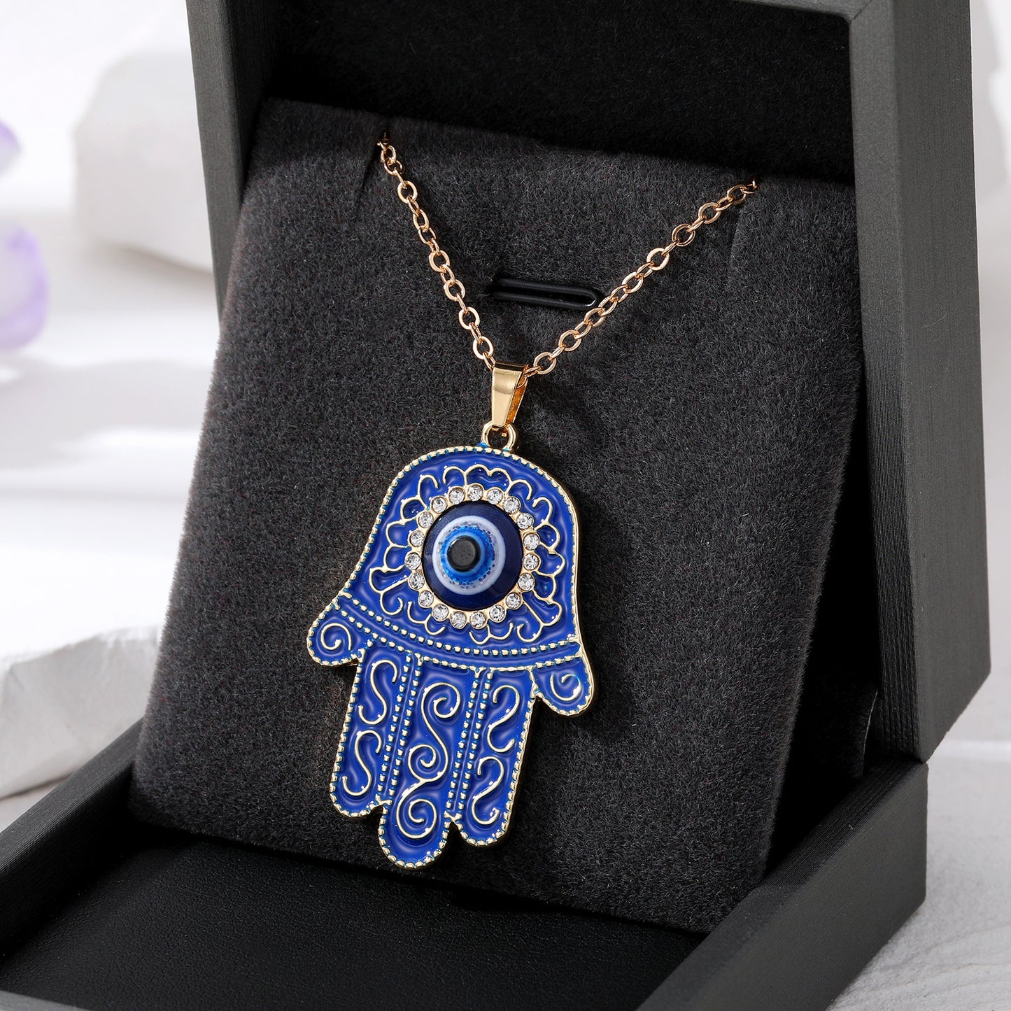 Hand Of Fatima Evil Eye Pendant