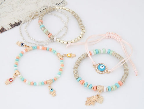 Multi Layered Evil Eye Bracelets