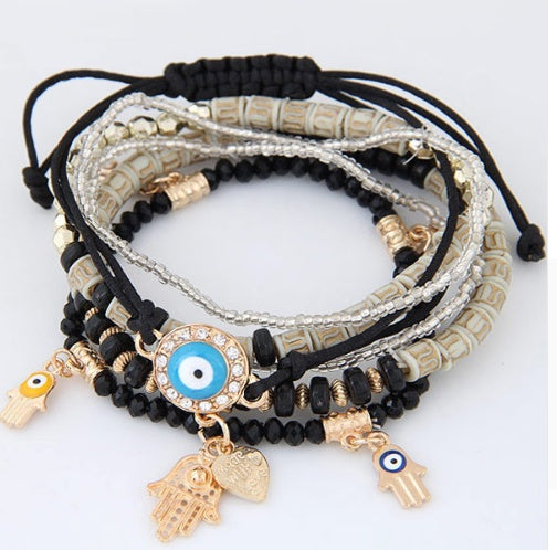 Multi Layered Evil Eye Bracelets