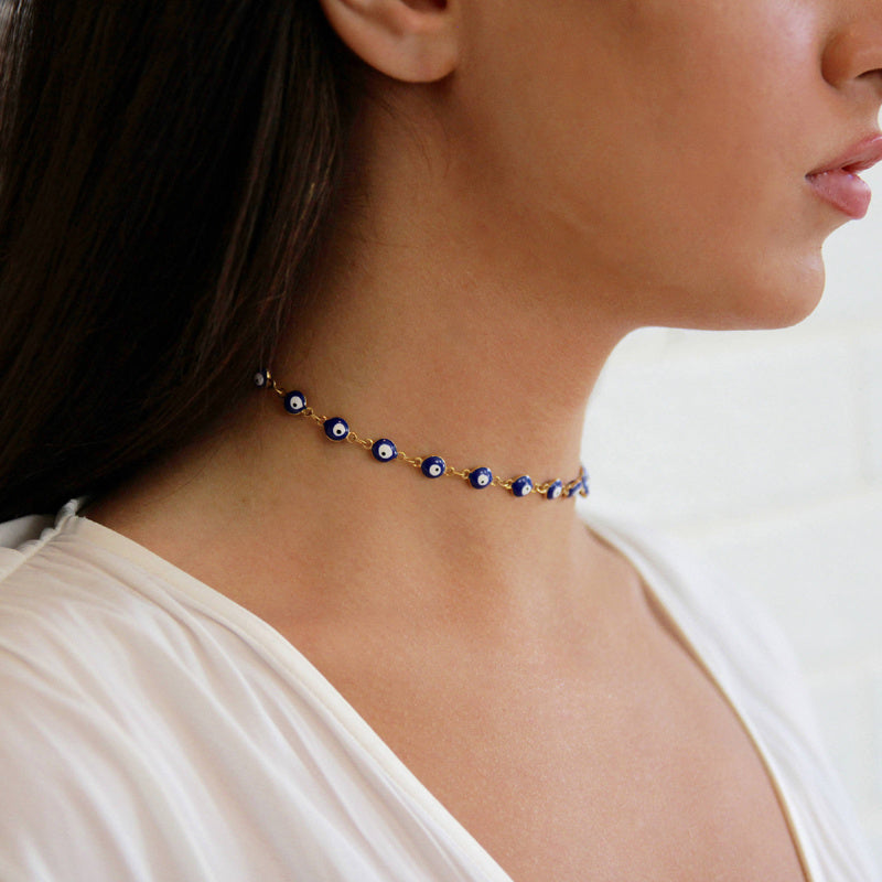 Evil Eye Choker Necklace