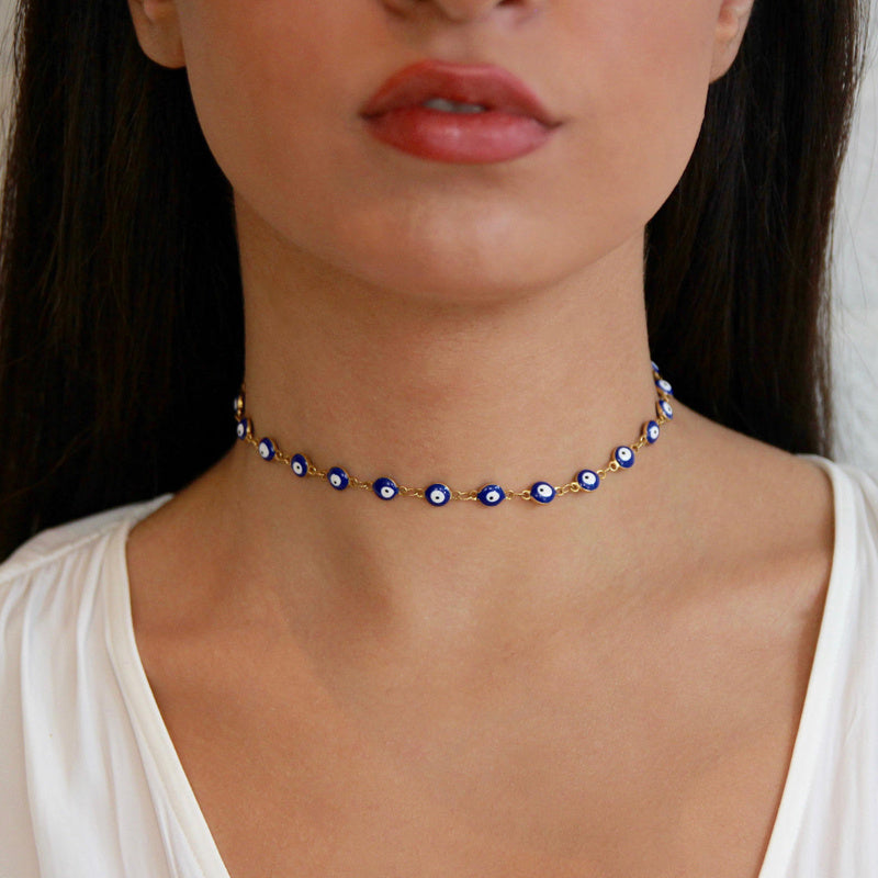 Evil Eye Choker Necklace