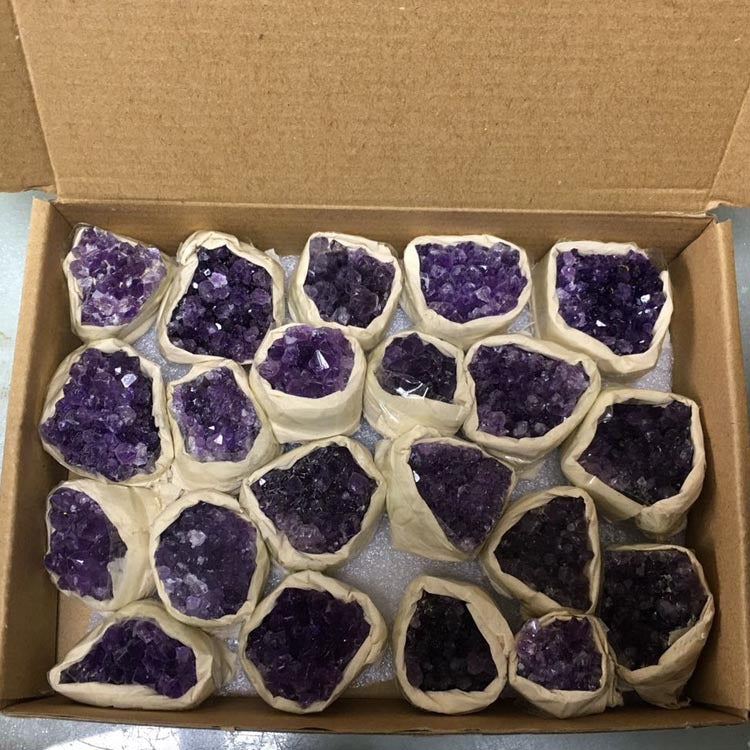 Amethyst Rough Cluster Boxed Set