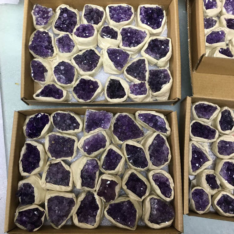 Amethyst Rough Cluster Boxed Set