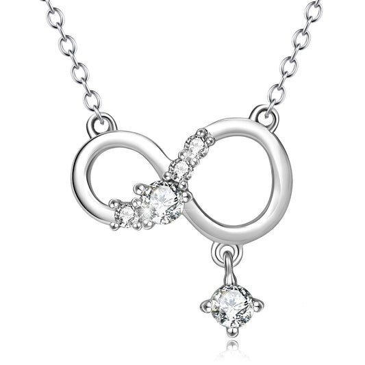 Infinite Pendant Diamante Necklace