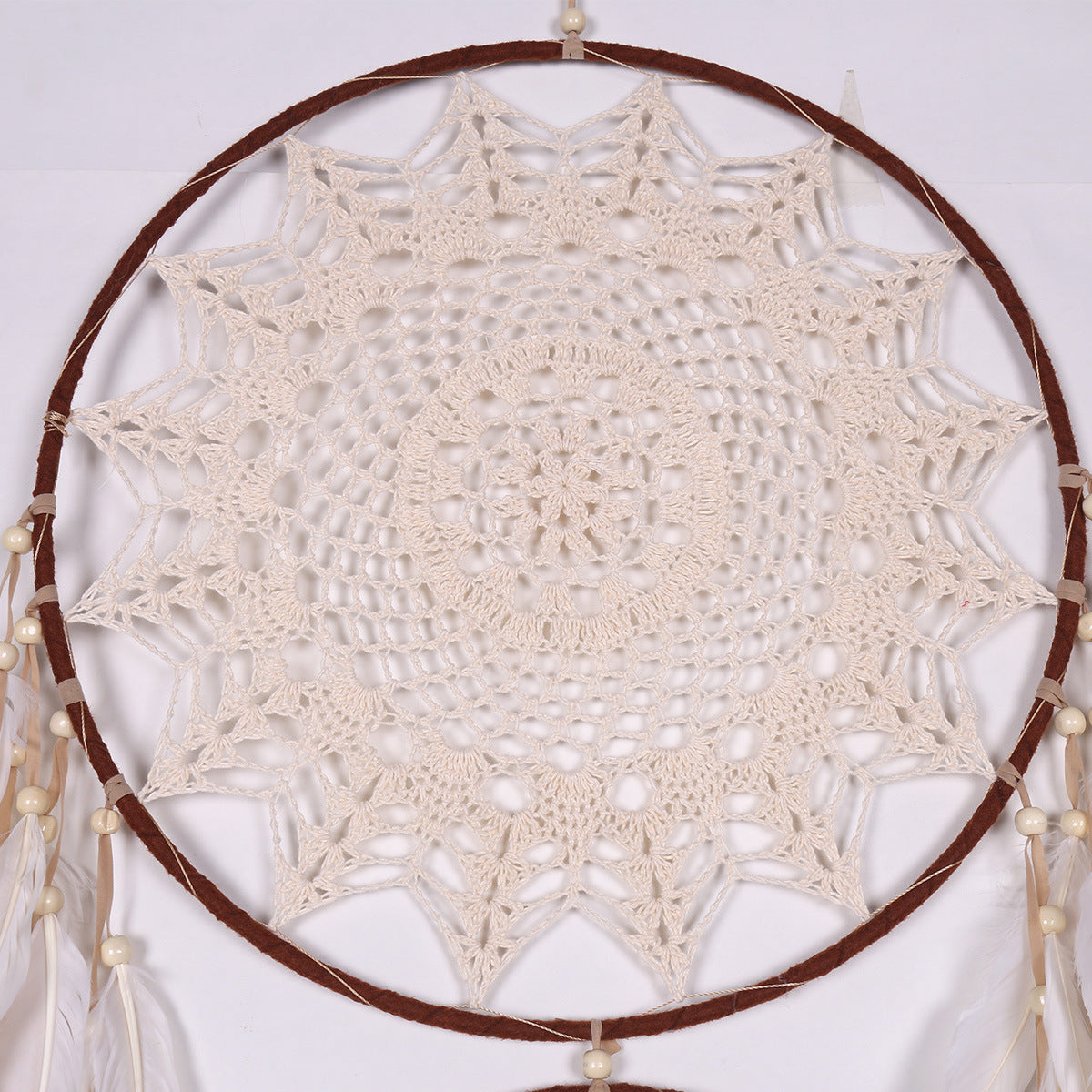 Brown and White Dream Catcher