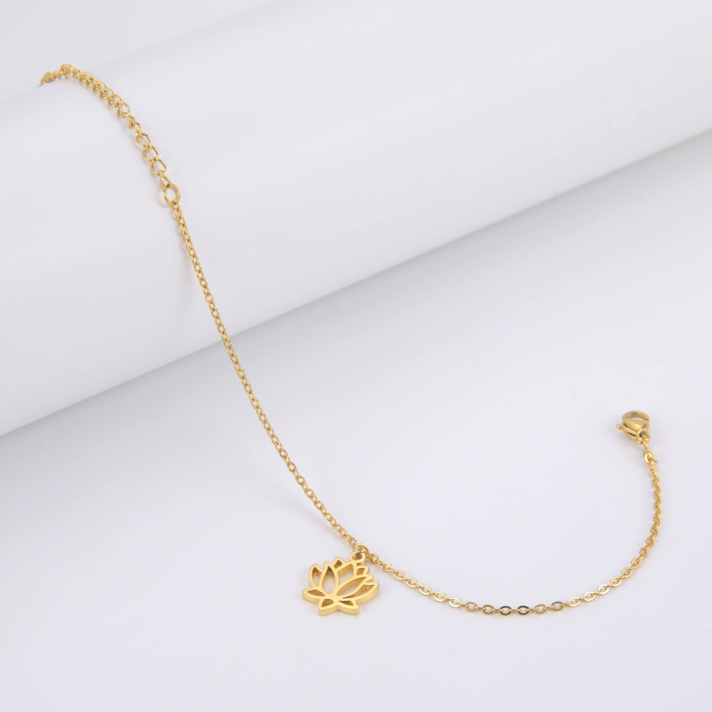 Lotus Ankle Bracelet