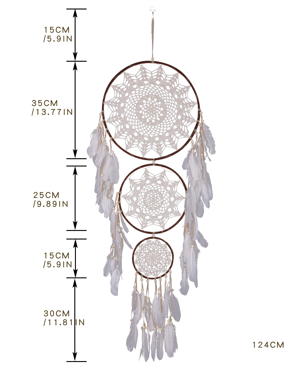 Brown and White Dream Catcher