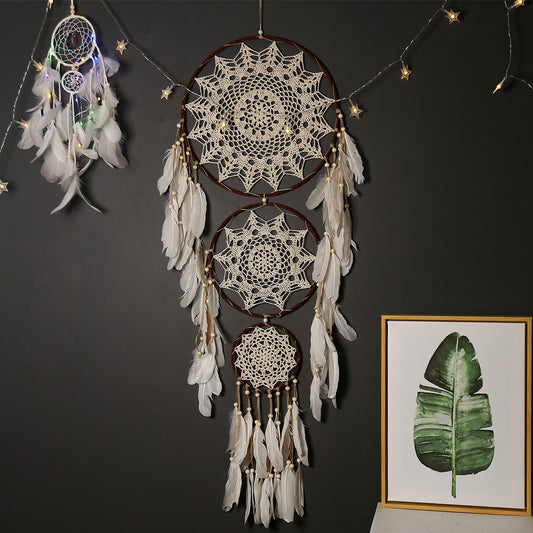 Brown and White Dream Catcher