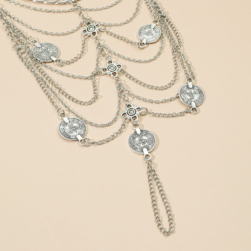 Multi Layer Chain Anklet