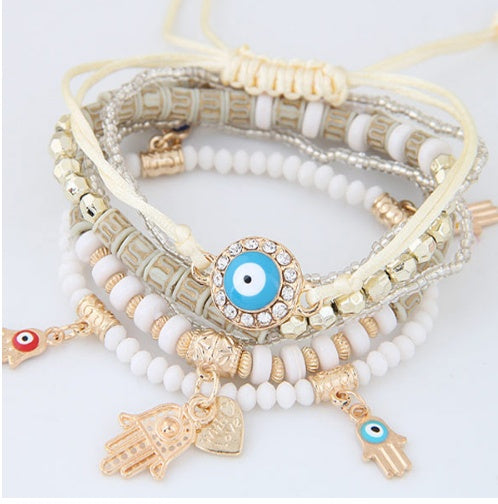 Multi Layered Evil Eye Bracelets