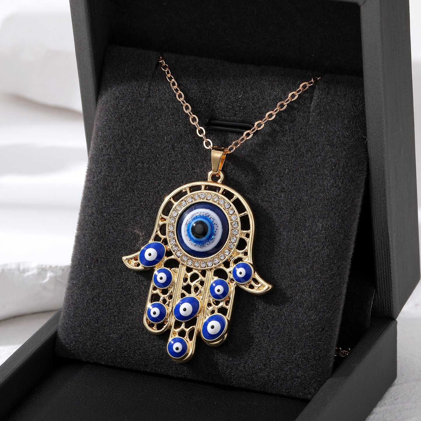 Hand Of Fatima Evil Eye Pendant