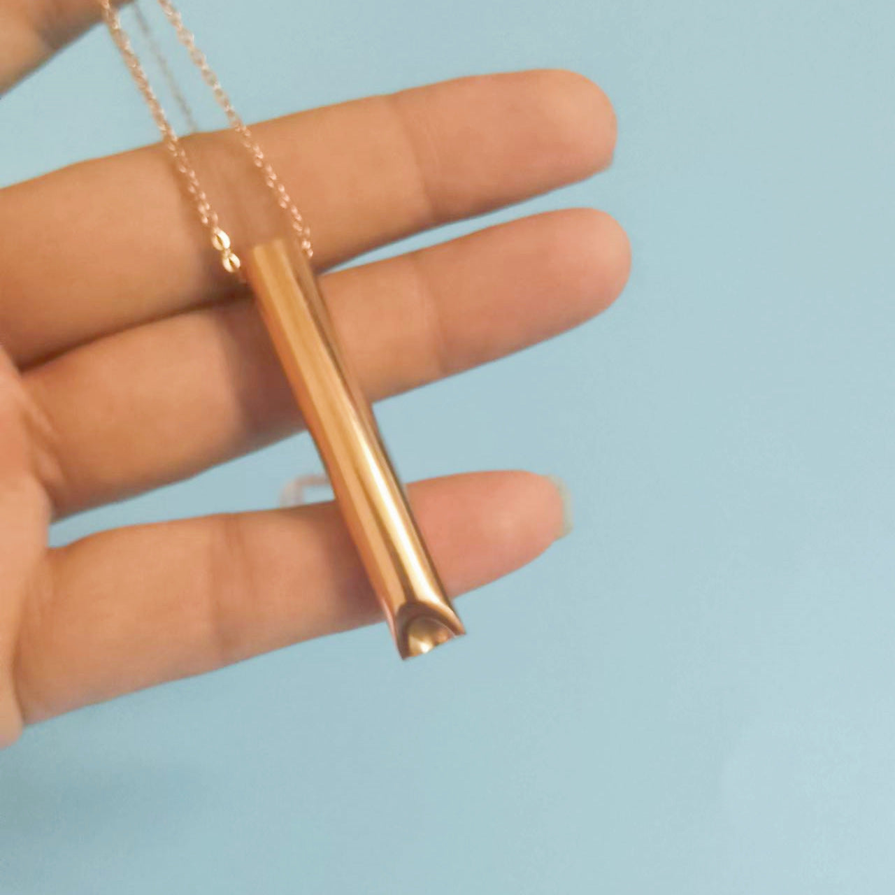 Breathing Pendant Meditation Decompression Cylinder Necklace