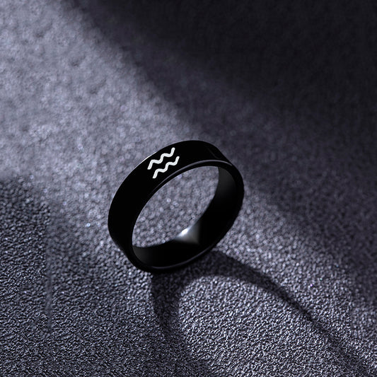 Black Star Sign Ring