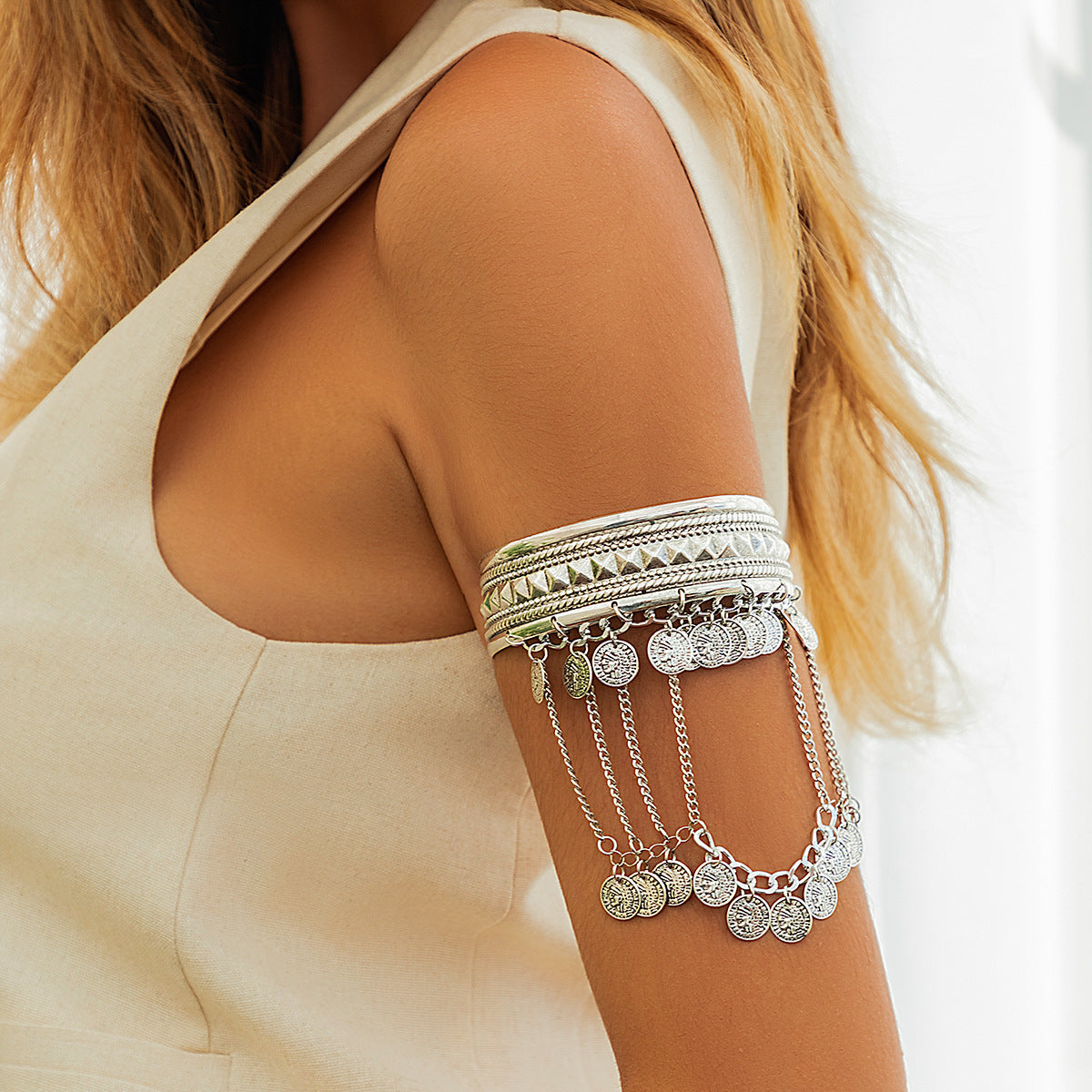 Coin Tassel Arm Chain