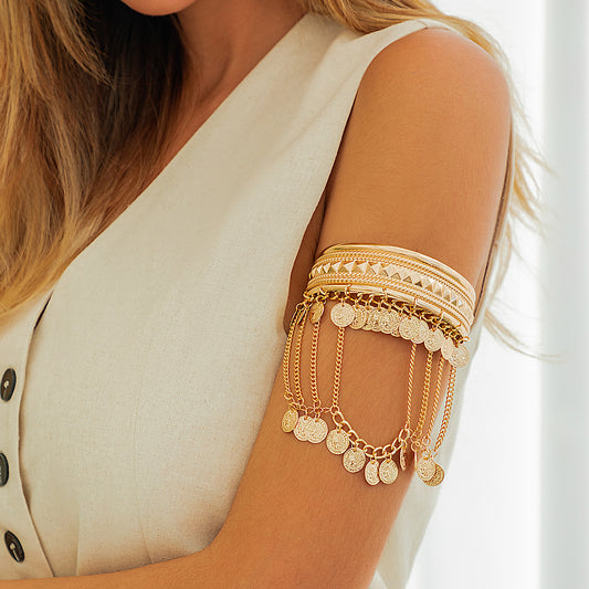 Coin Tassel Arm Chain