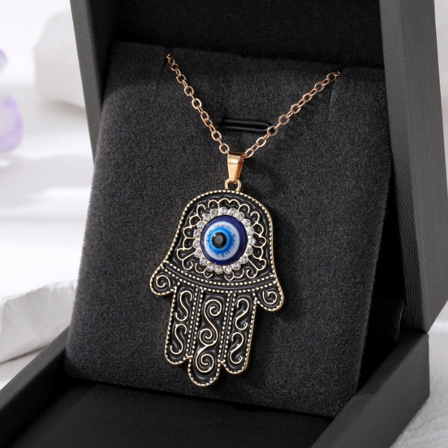 Hand Of Fatima Evil Eye Pendant