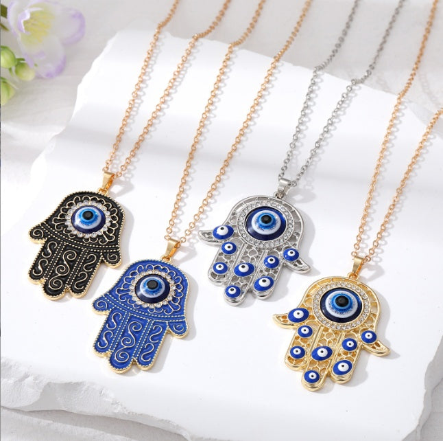 Hand Of Fatima Evil Eye Pendant