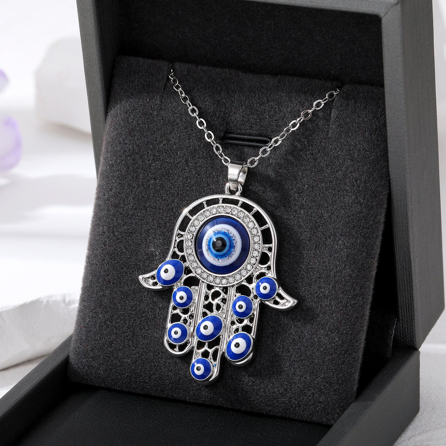 Hand Of Fatima Evil Eye Pendant