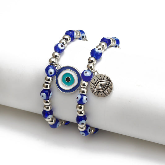 Evil Eye Beads & Hand Of Fatima Bracelet