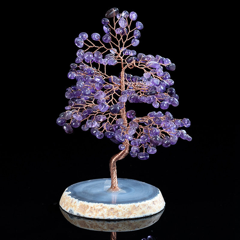 Agate Base Crystal Tree