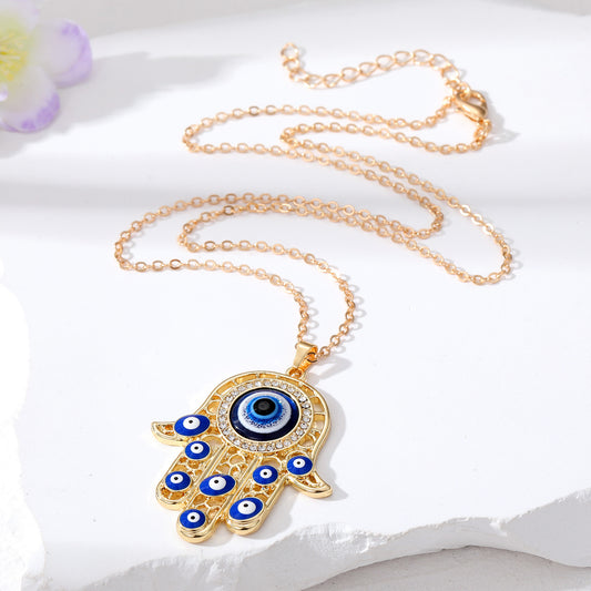 Hand Of Fatima Evil Eye Pendant