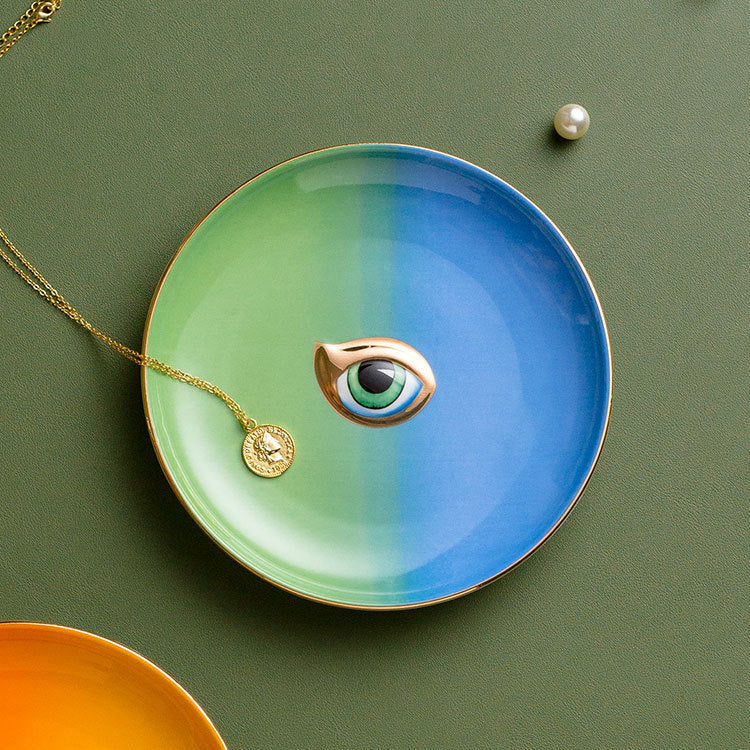 Evil Eye Ceramic Jewellery Tray