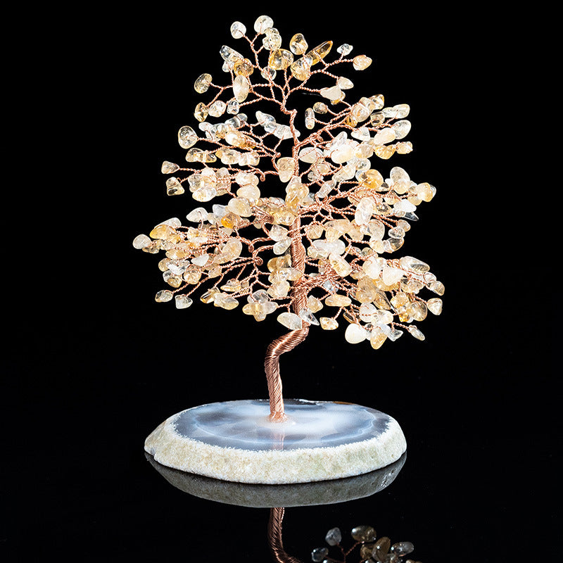 Agate Base Crystal Tree