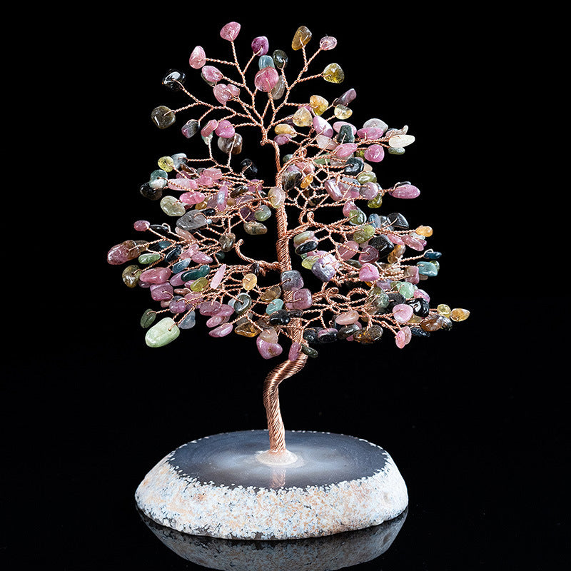 Agate Base Crystal Tree